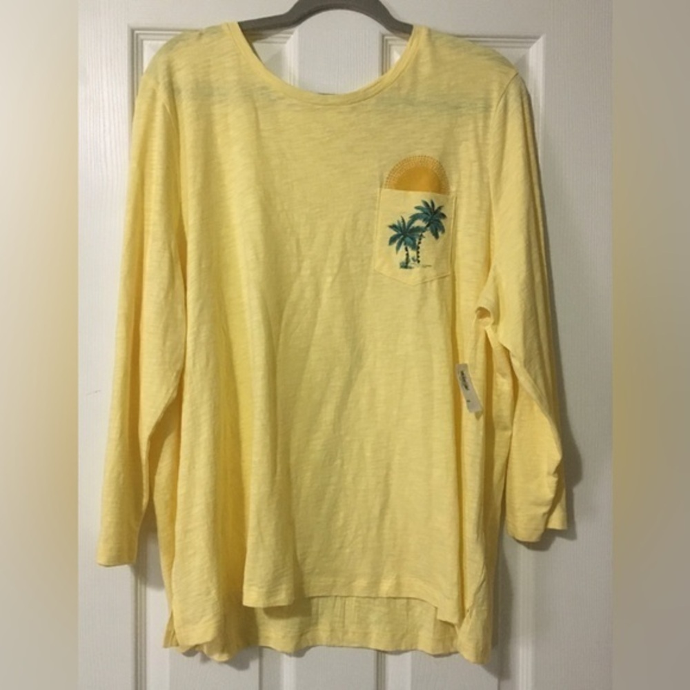 Old Navy- Yellow long sleeve T- Shirt. Size- XXL.